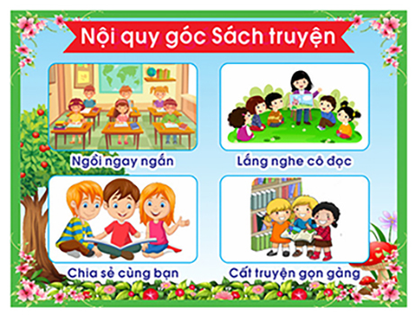 TRANH GÓC MẦM NON - NỘI QUY GÓC CHƠI (BÁN LẺ)