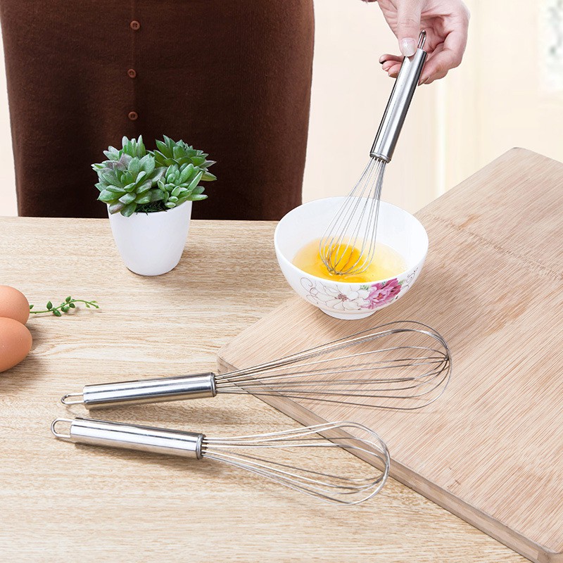 Phới Lồng Đánh Trứng Cầm Tay Inox 25cm