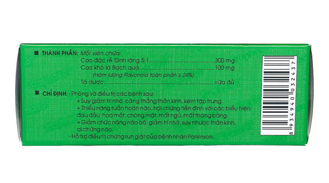 Cebraton Hỗ trợ phòng suy giảm trí nhớ (5 vỉ x 10 viên)