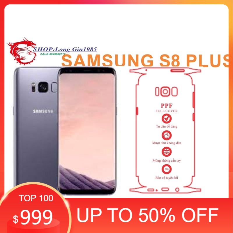 Samsung S8 plus miếng dán trong Ppf mặt sau và mặt trước chống va đập tốt chống trầy xước