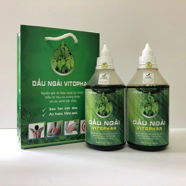 Combo 2 chai dầu ngải cứu vitophar 100ml hỗ trợ các chứng bệnh liên quan đến xương khớp