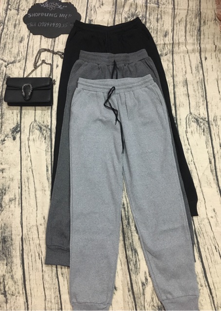 Quần jogger len tăm chất dày dặn co giãn