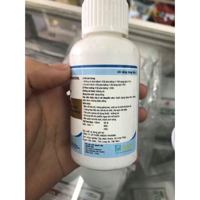 [HCM]DUNG DỊCH SÁT KHUẨN CHUỒNG TH4+ 100ml