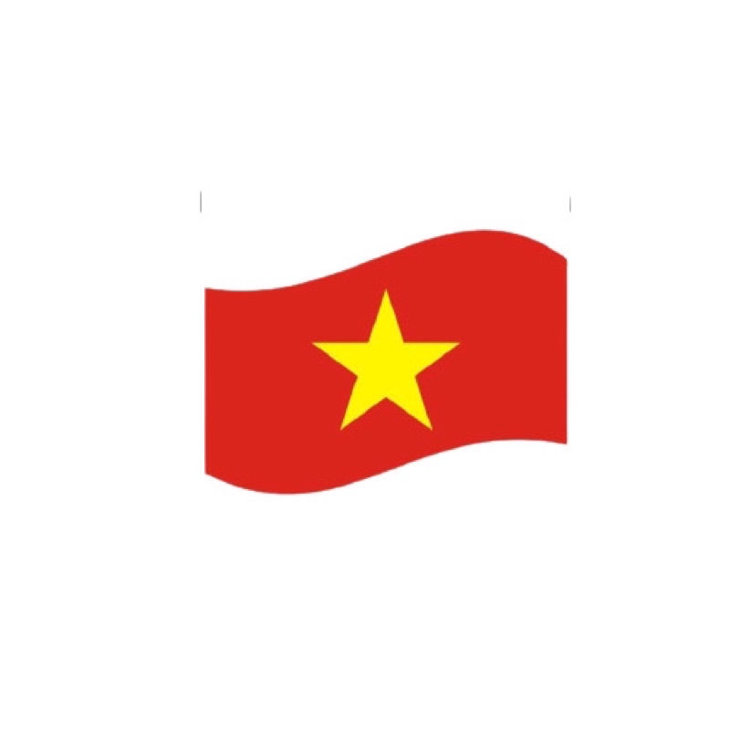 Sticker Dán Má Cờ Đỏ Sao Vàng Cổ Vũ Bóng Đá