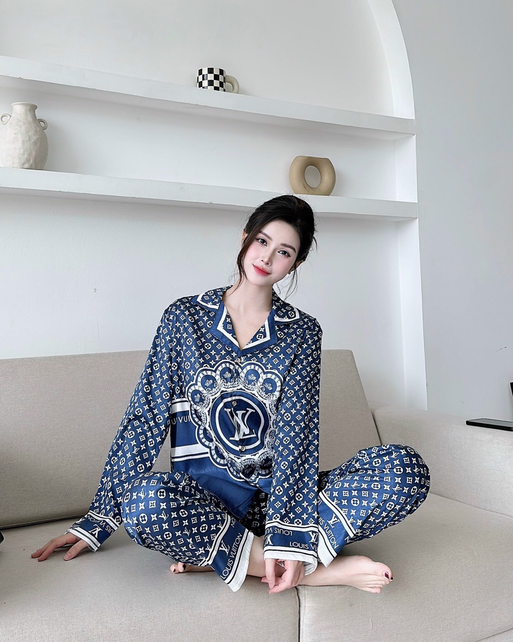 [Duy nhất 20H 10.11 - 13.11, Mua 2 giảm 10%] (Có big size) Set bộ lụa gấm xước cao cấp dài tay quần dài.