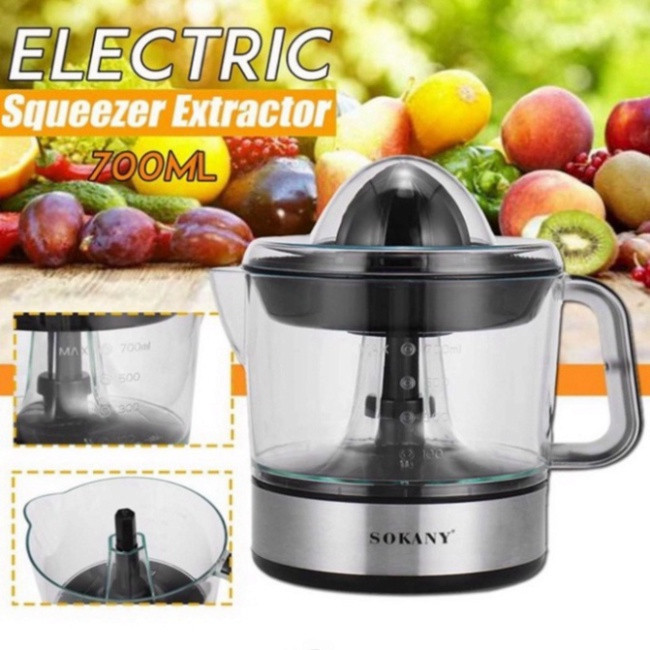 máy ép trái cây, máy vắt cam bằng điện, máy vắt cam tự động - máy vắt cam sokaly - máy ép cam tự động.