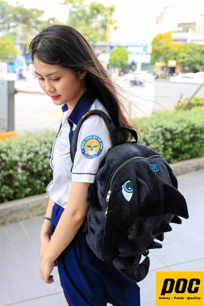 Balo khủng long nhiều màu chống thấm