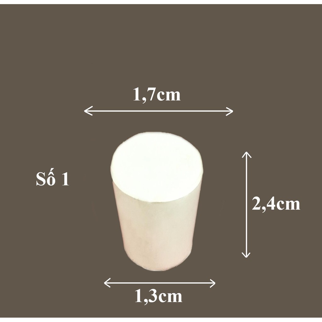 NÚT CAO SU 0 đến số 12 - DỤNG CỤ THÍ NGHIỆM
