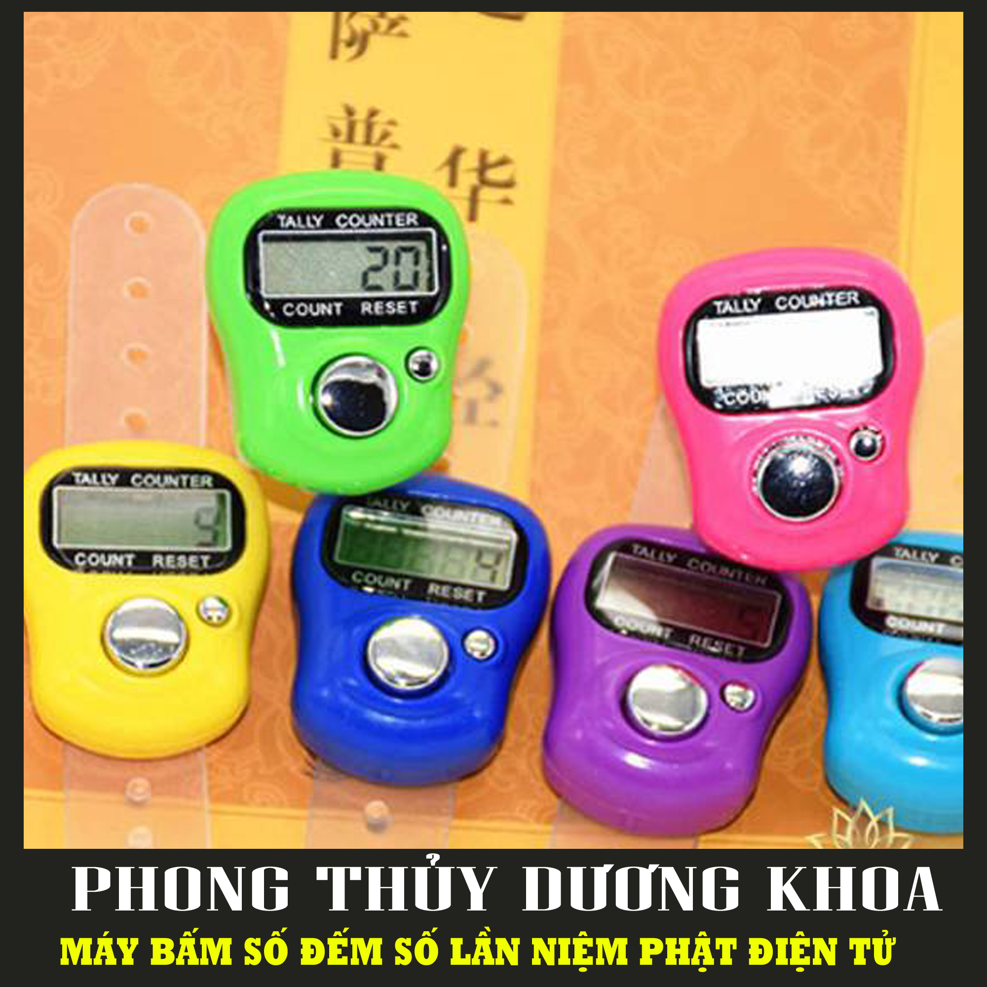 Máy đếm số niệm Phật - Máy niệm Phật mini, có màn hình hiển thị dễ dàng sử dụng