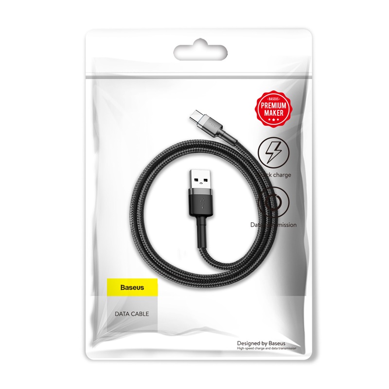 [USB => Type C] - Dây cáp sạc nhanh  Baseus đầu USB => Type C 3A