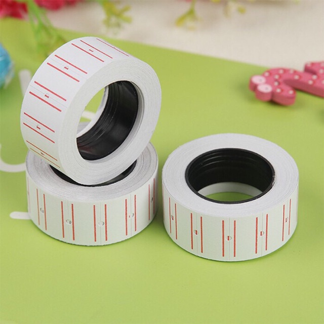 10 cuộn tem dùng cho máy bấm giá 1 dòng