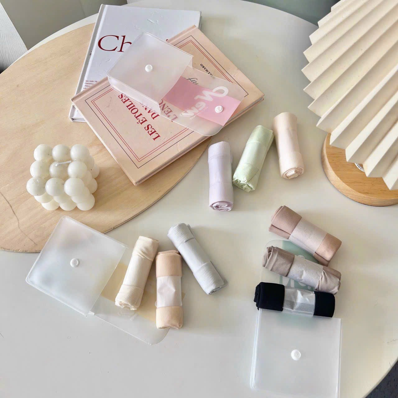 Pakaian dalam wanita, 女士内衣, 女性用ショーツ, ខោទ្រនាប់ស្ត្រី, Combo 6 PCs super invisible Antimicrobial silk jelly underwear women's underwear briefs dress underwear body skirt underwear seamless underwear long underwear