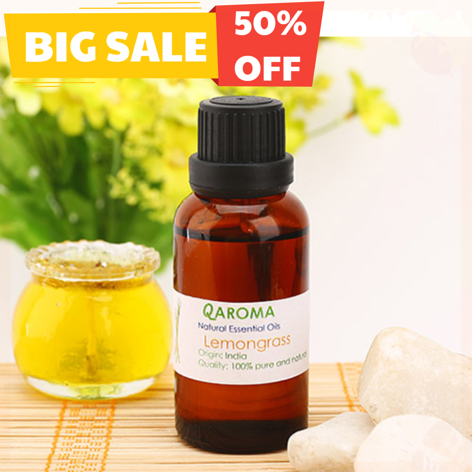 Tinh dầu SẢ CHANH, BẠC HÀ, QUẾ, TRÀ TRÀM, LAVENDER... nhập khẩu Ấn Độ - thơm nhẹ dễ chịu vô cùng