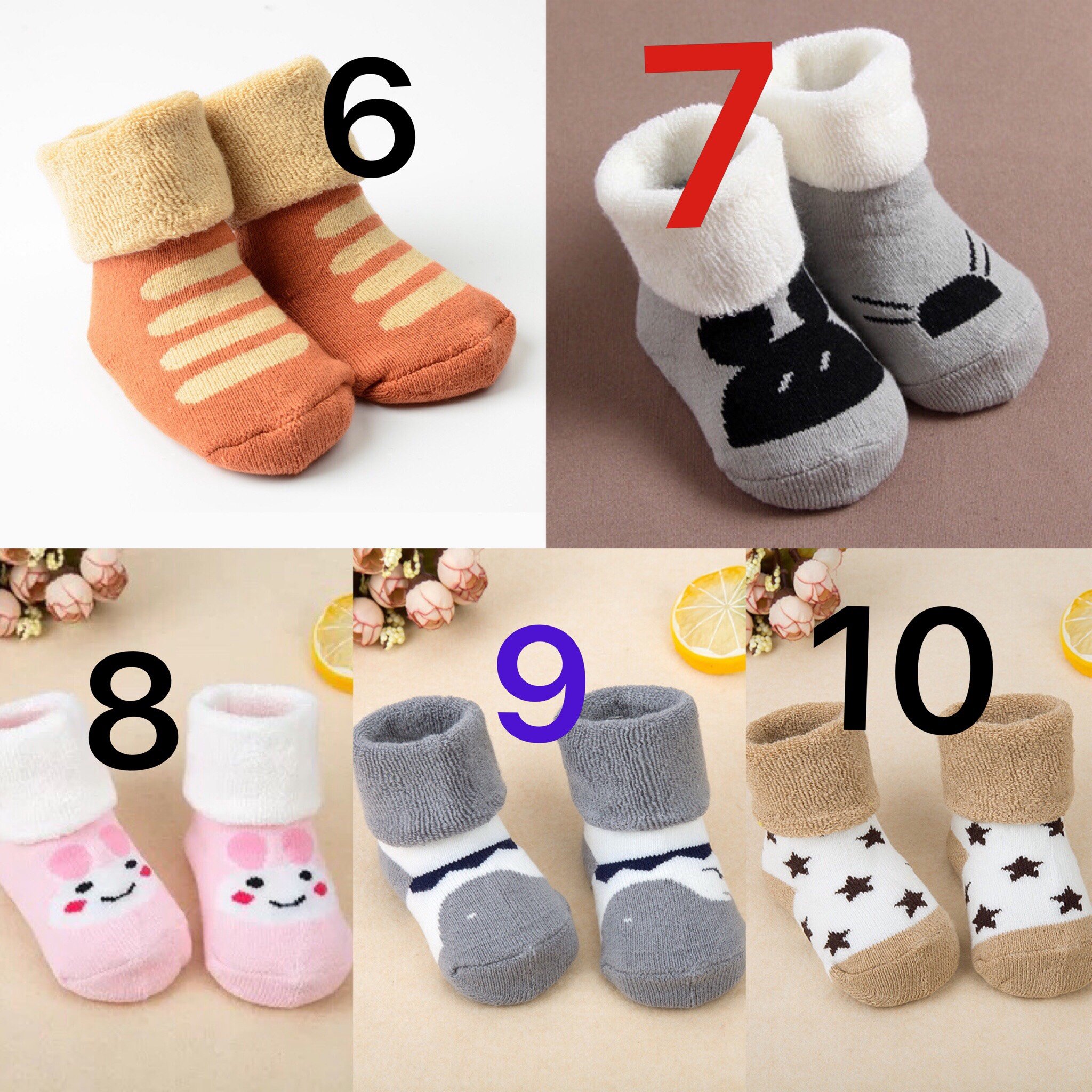 Tất len xù dành cho bé sơ sinh đến 2 tuổi