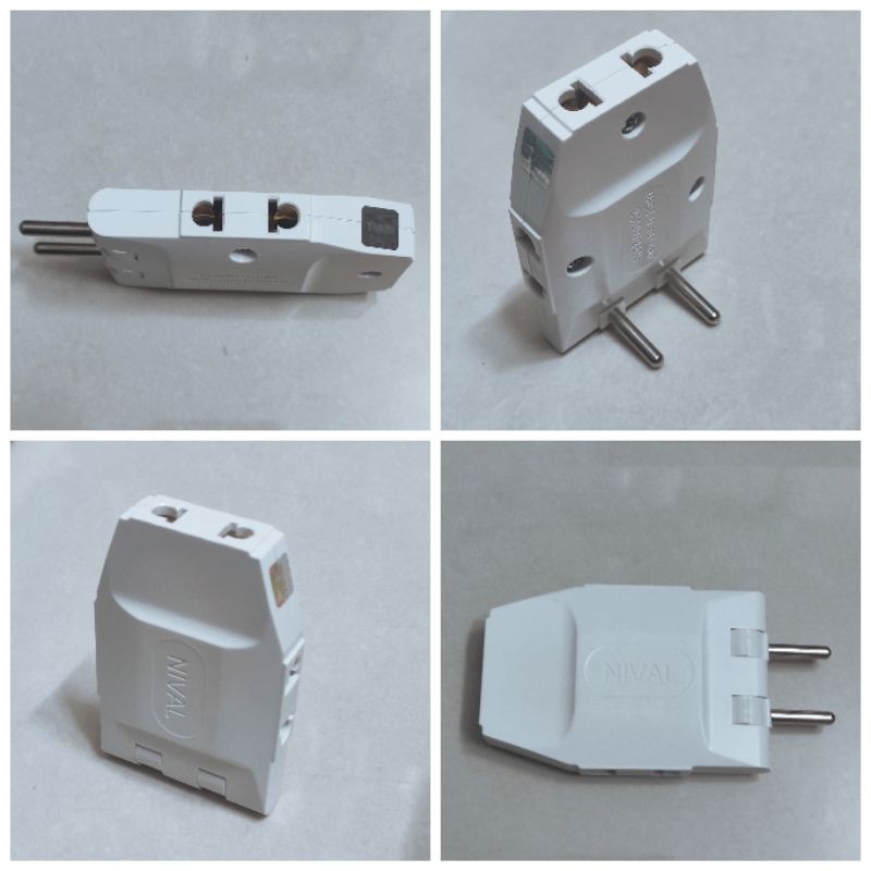 Bộ 2 Phích cắm chia 3 Du Lịch đa năng 2200W