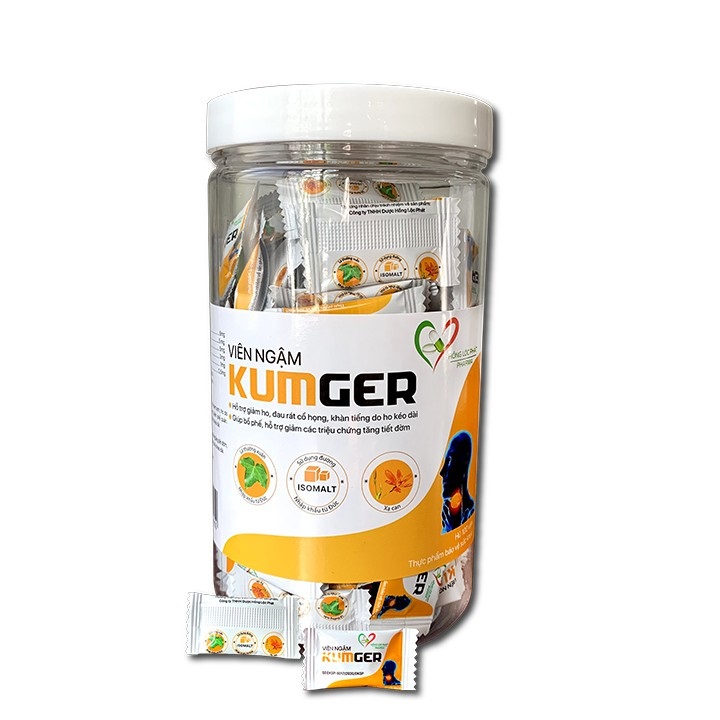 KẸO NGẬM GỪNG KUMGER HỘP 100 VIÊN