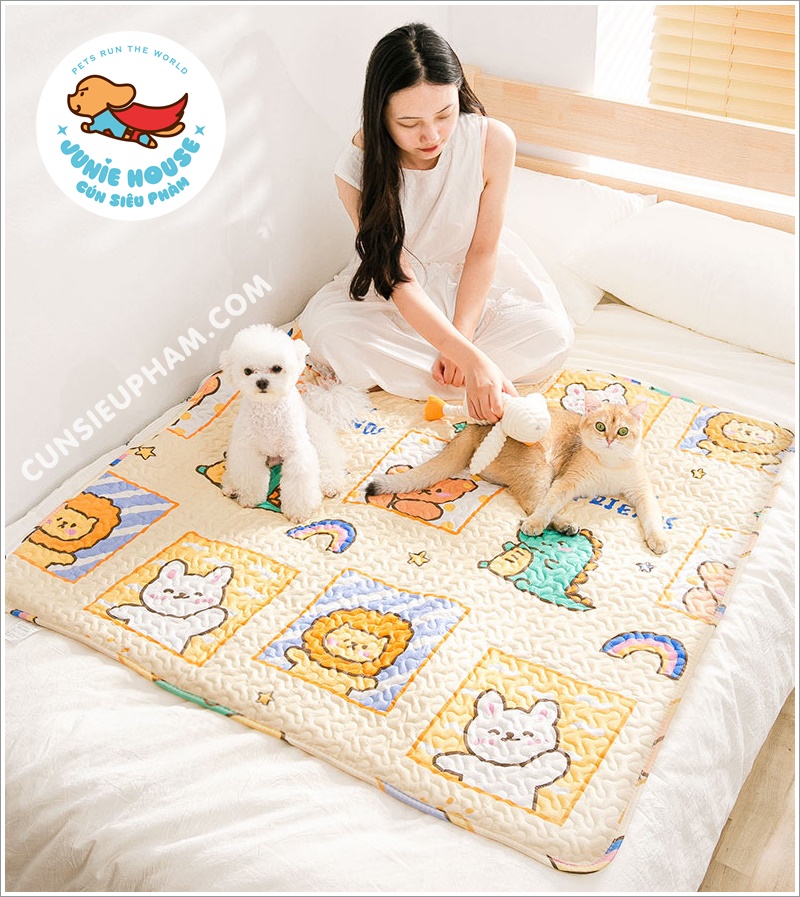 Thảm nệm bông êm ái cho chó mèo (chống thấm nước)