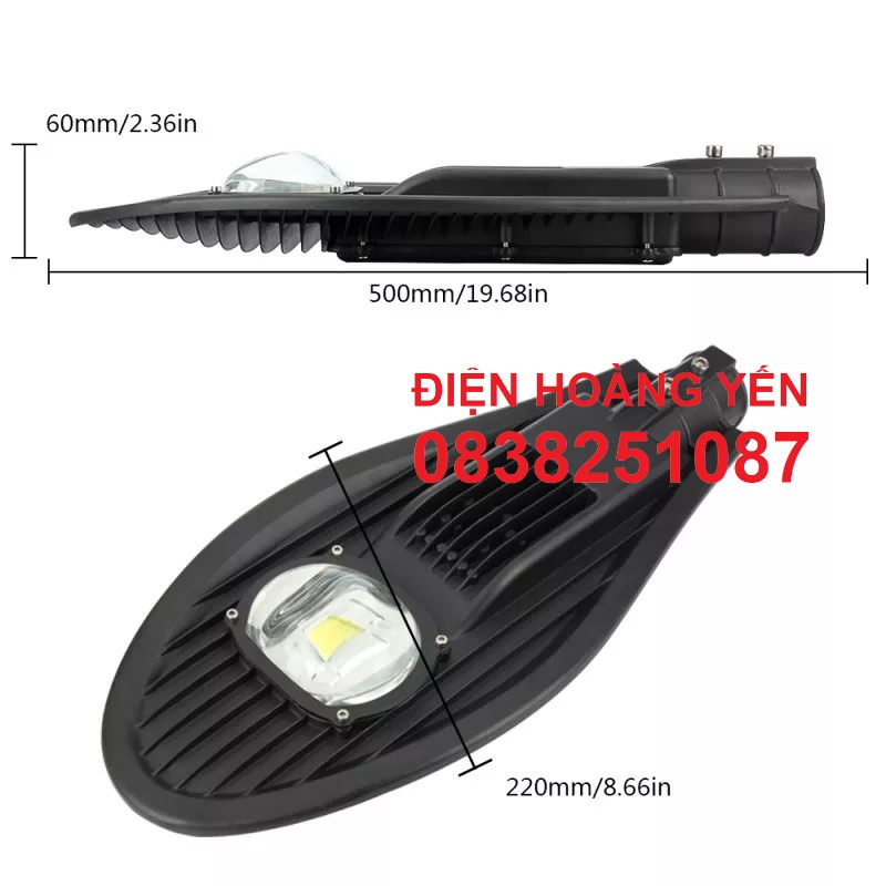 Đèn đường LED 50W kiểu chiếc Lá
