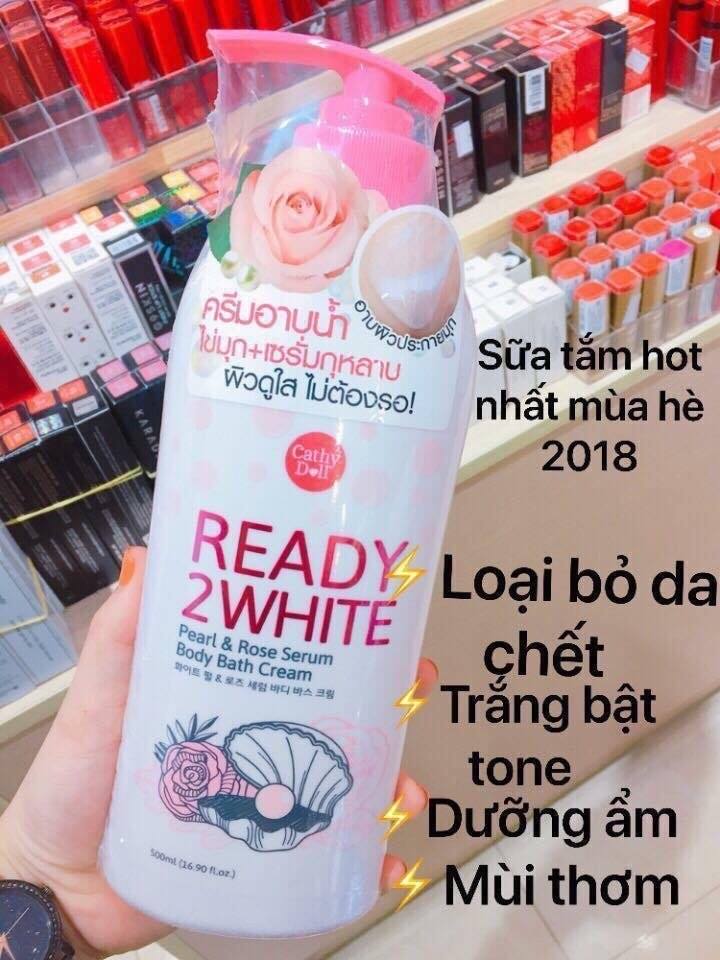 Sữa Tắm Dưỡng Trắng Da Ready 2 White Ngọc Trai Thái lan
