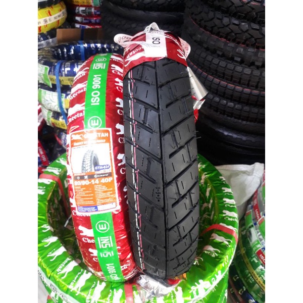 Cặp vỏ cheetah xe tay ga, size 80/90/14 - 90/90/14 gai michelin city " không ruột "