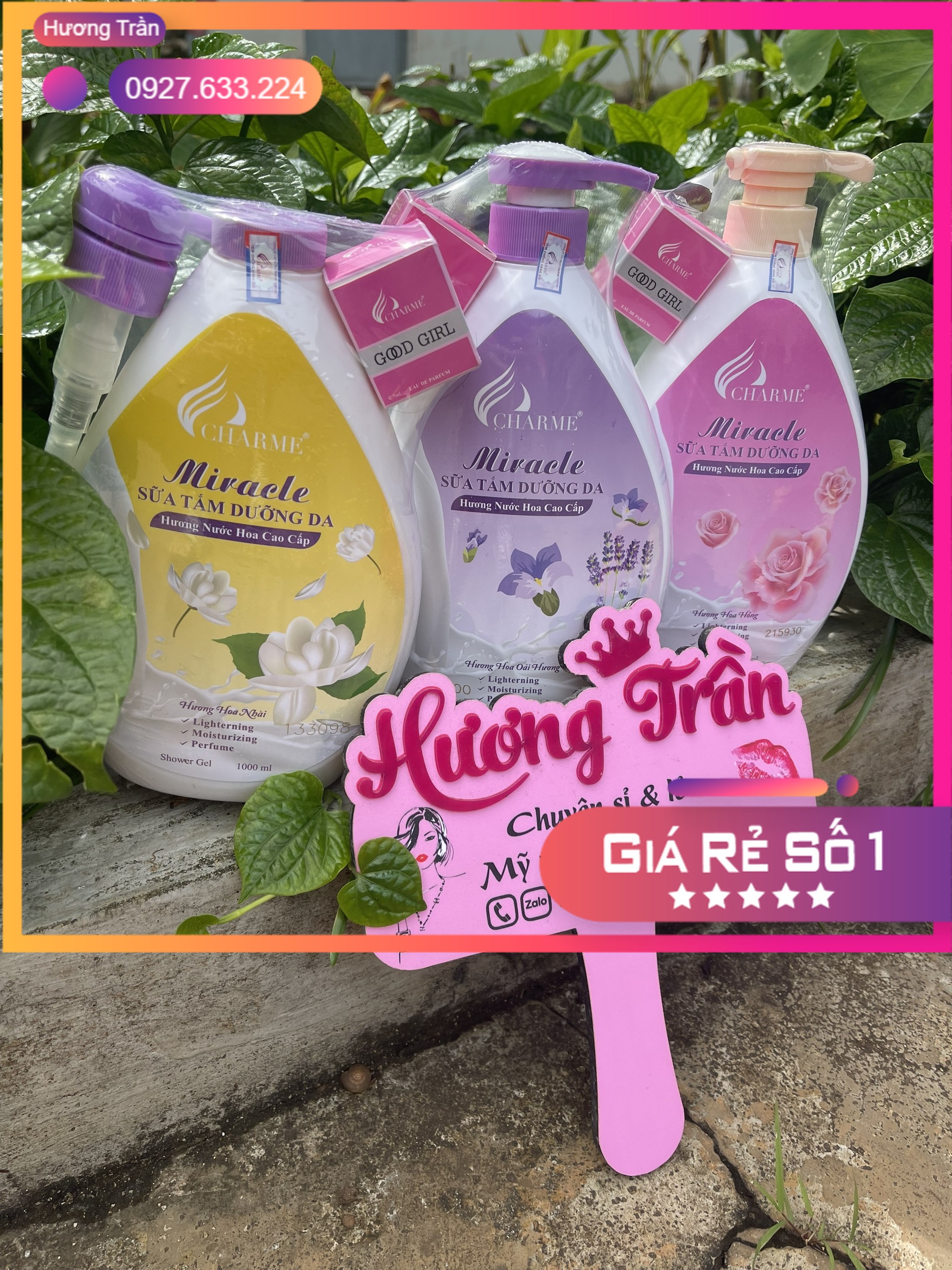 [Chính Hãng] Sữa Tắm Nước Hoa Miracle 1000ml (tặng nước hoa)