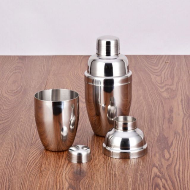 Bình lắc pha chế shaker trà sữa cocktail inox.