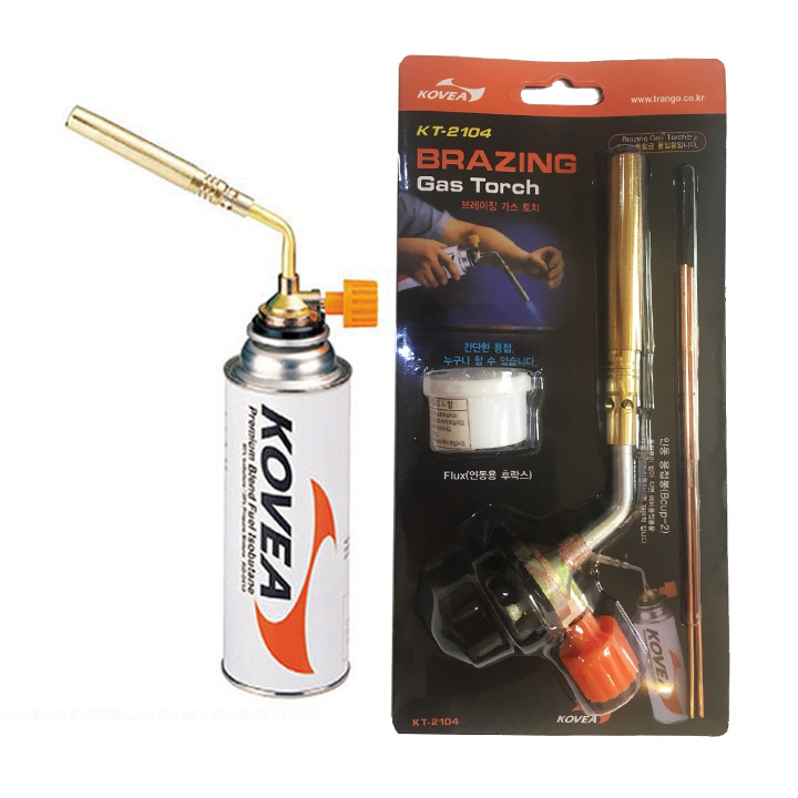 Đèn khò hàn ống đồng - Đầu khò lửa - Sử dụng bình gas mini