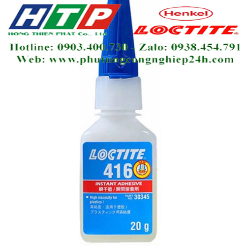 Thông tin kỹ thuật keo loctite 416 - 20gr