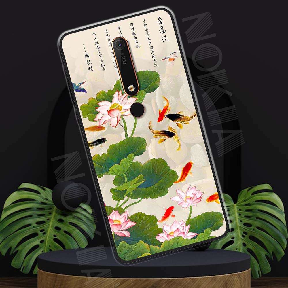 Ốp lưng Nokia 6.1, Nokia 6 (2018) mẫu BST Hoa lá cành TPU