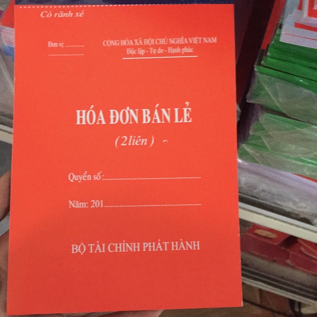 Hóa đơn bán lẻ 2 liên a5