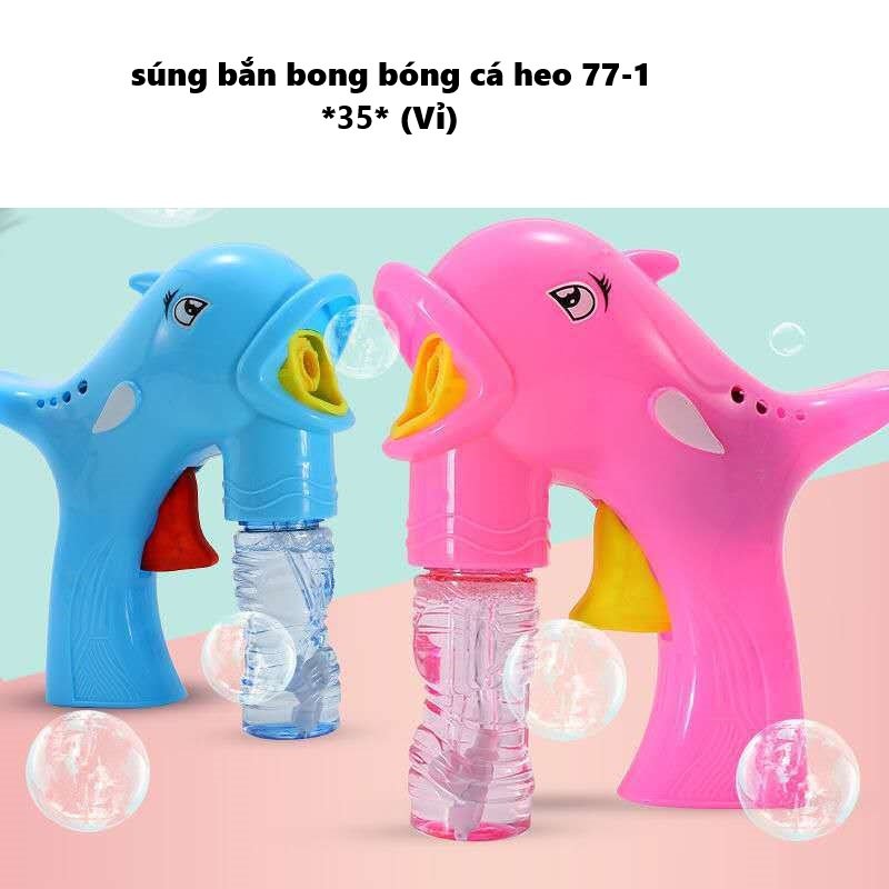 Đồ chơi bắn bong bóng cá heo 77-1