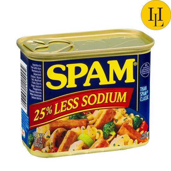 Thịt hộp SPAM ít mặn của Mỹ 340g