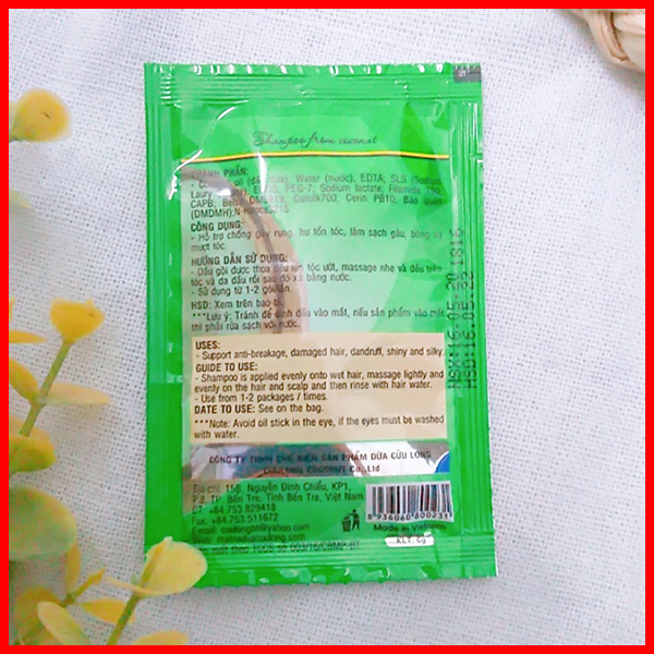 [HCM]Dầu Gội Từ Dừa Cửu Long 1 Gói