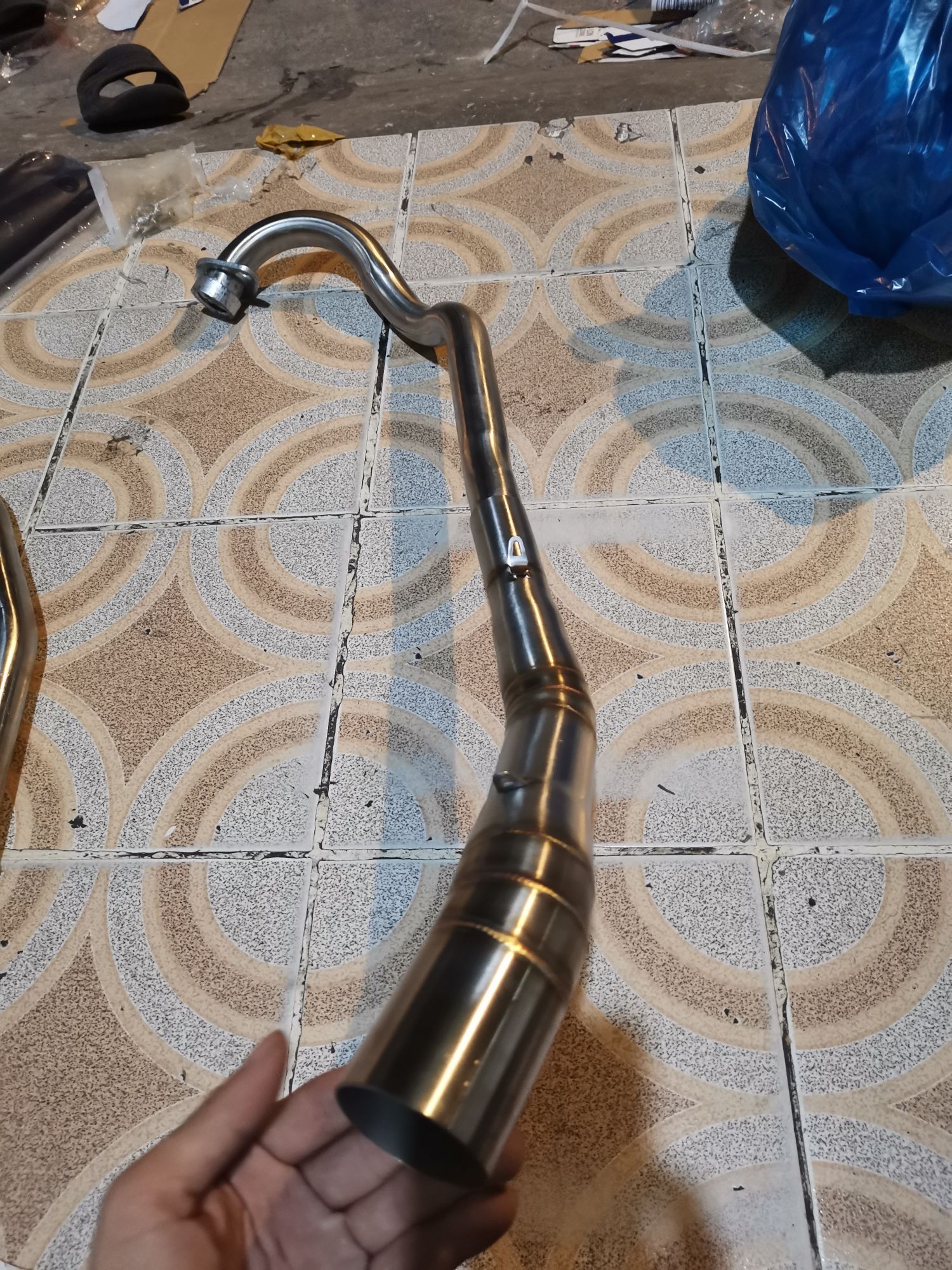 cổ pô cong exciter 150