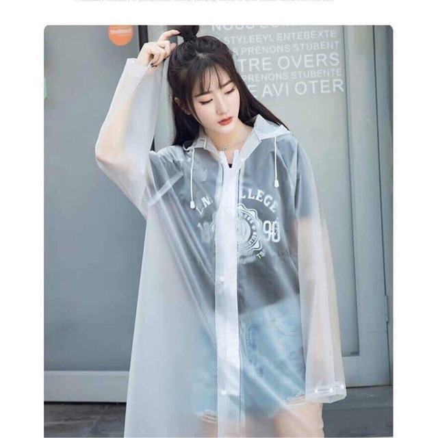 Áo mưa măng tô hàn quốc mẫu đẹp