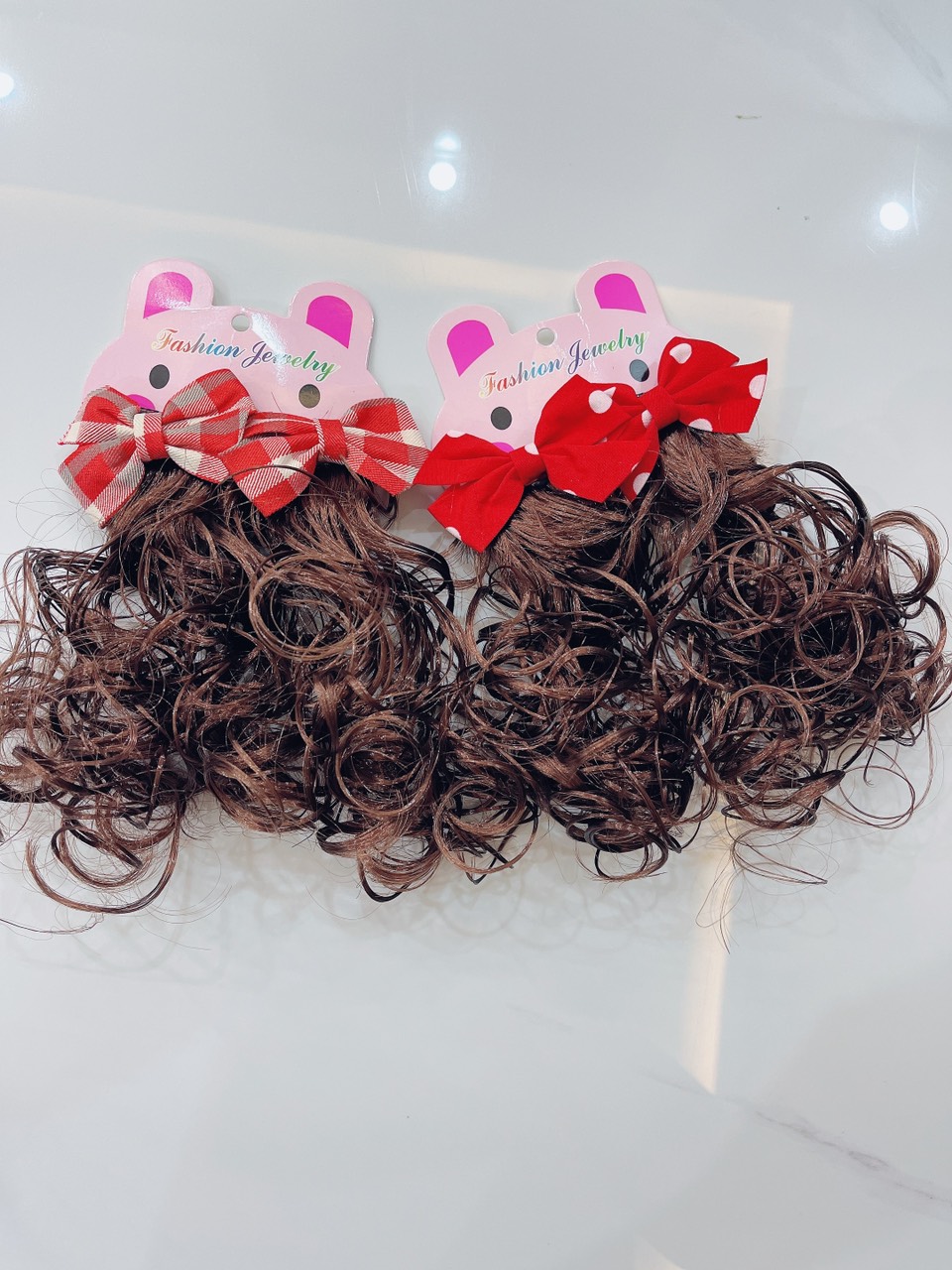 Set 2 kẹp tóc giả nơ siêu yêu cho bé