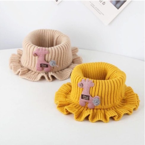 Khăn len ống nhún bèo cực xinh cho bé K61