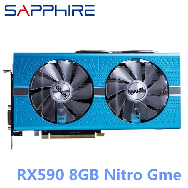 2 SAPPHIRE RX 590 580 8GB กราฟิกการ์ด GPU Radeon RX580 RX590 GME 8GB ...