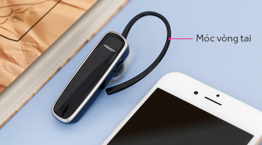 Tai nghe Bluetooth Pisen LE002+ Đen (Chính hãng)