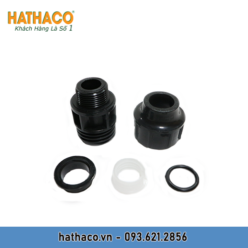 Măng Sông 25 Ren Ngoài 20 - 25 - 32 (ren 1/2" - 3/4" - 1") HATHACO Nối Ống HDPE