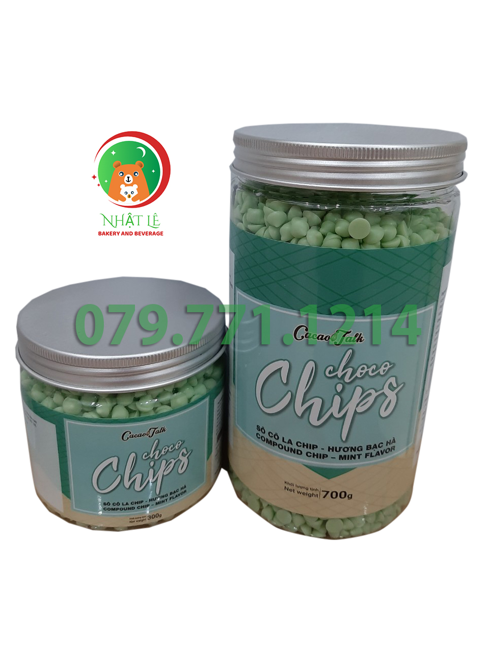 Socola chip xanh Bạc Hà Cacao Talk 500gr