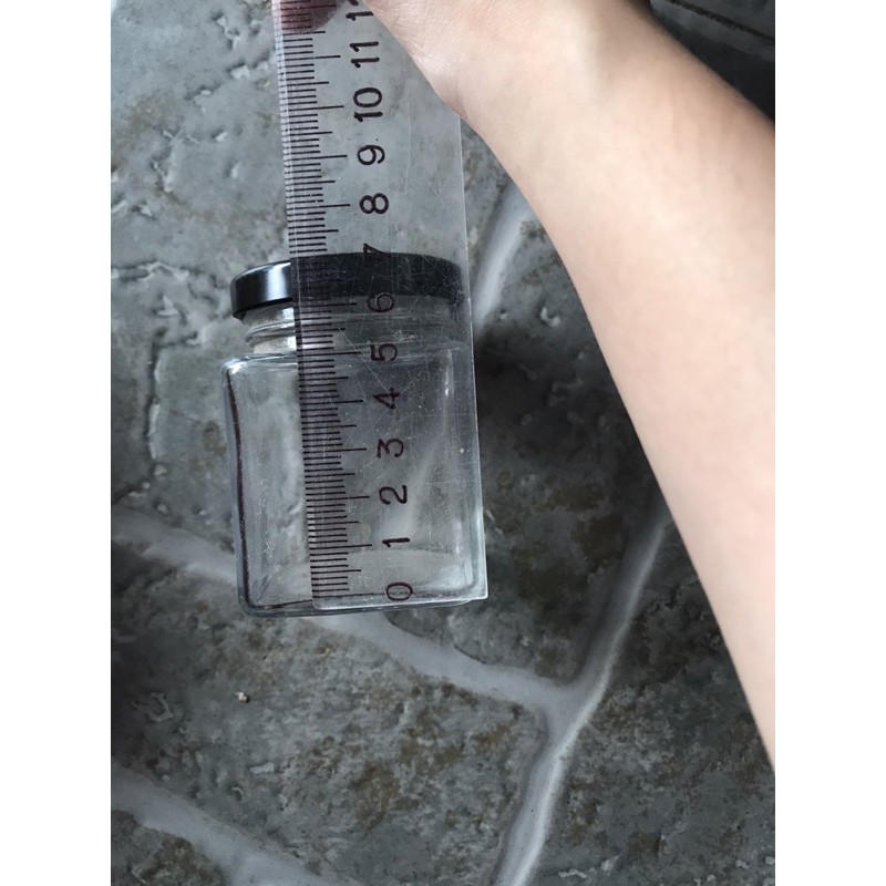 [HCM]combo 10 HỦ THUỶ TINH VUÔNG NẮP THIẾT 100ml