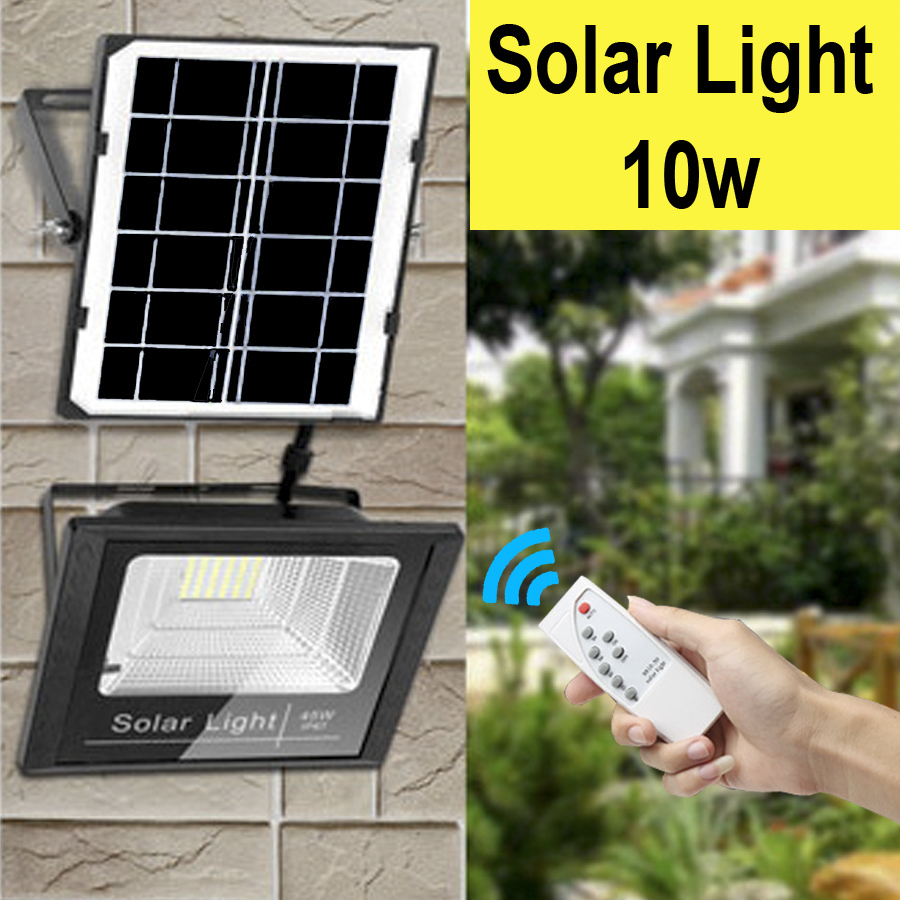 Đèn LED pha Năng Lượng Mặt Trời 10w, ngày tự tắt đêm tự sáng R41