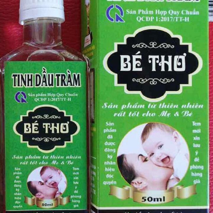 Tinh Dầu Tràm Huế Bé Thơ Loại I 50ml ( chống và trị muỗi đốt hiệu quả)