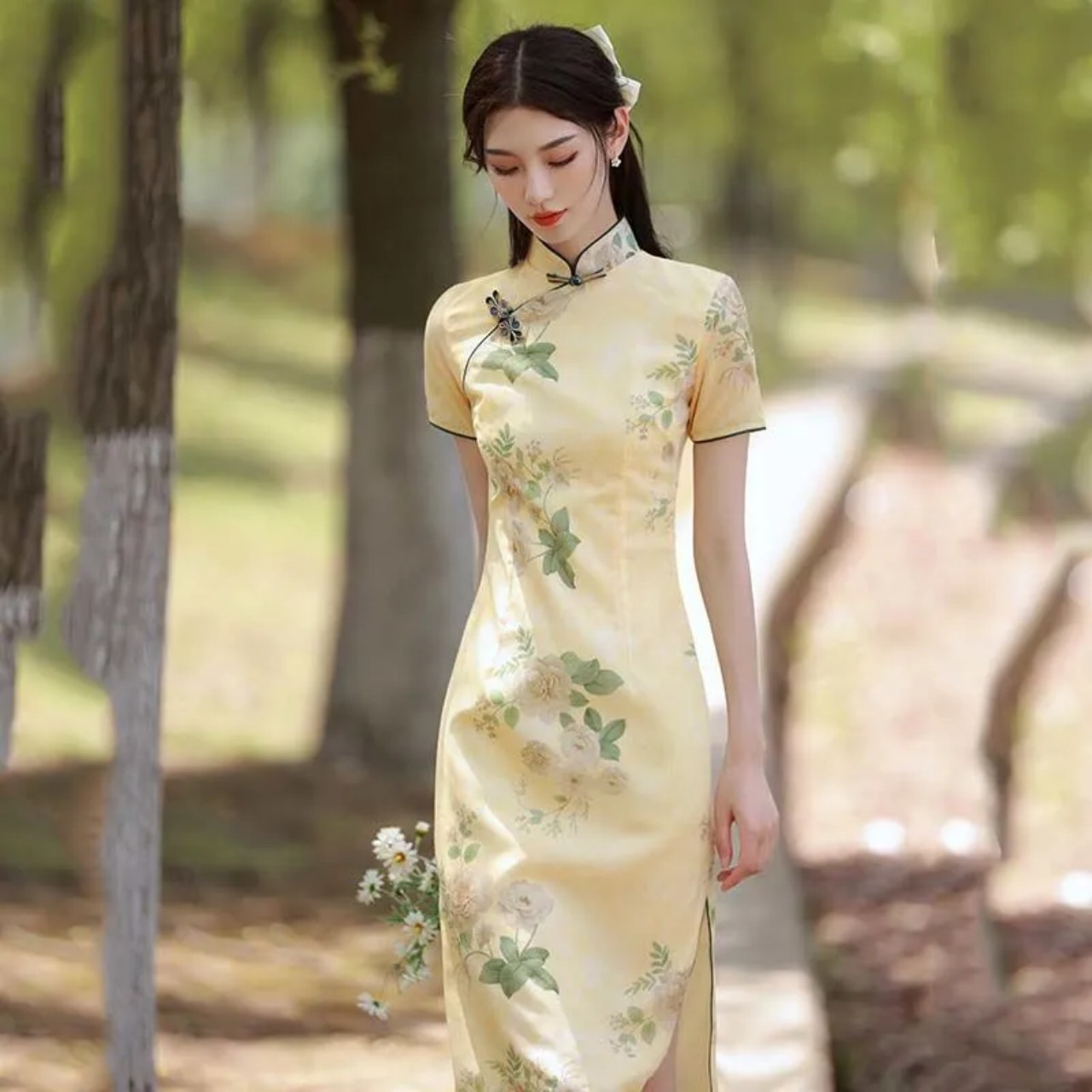 Đầm Sườn Xám Thượng Hải Siêu Xinh