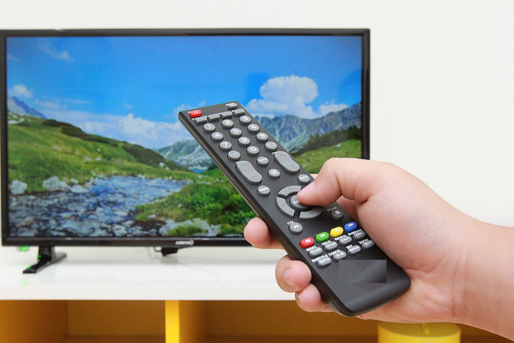 Remote điều khiển tivi ASANZO LCD nâu
