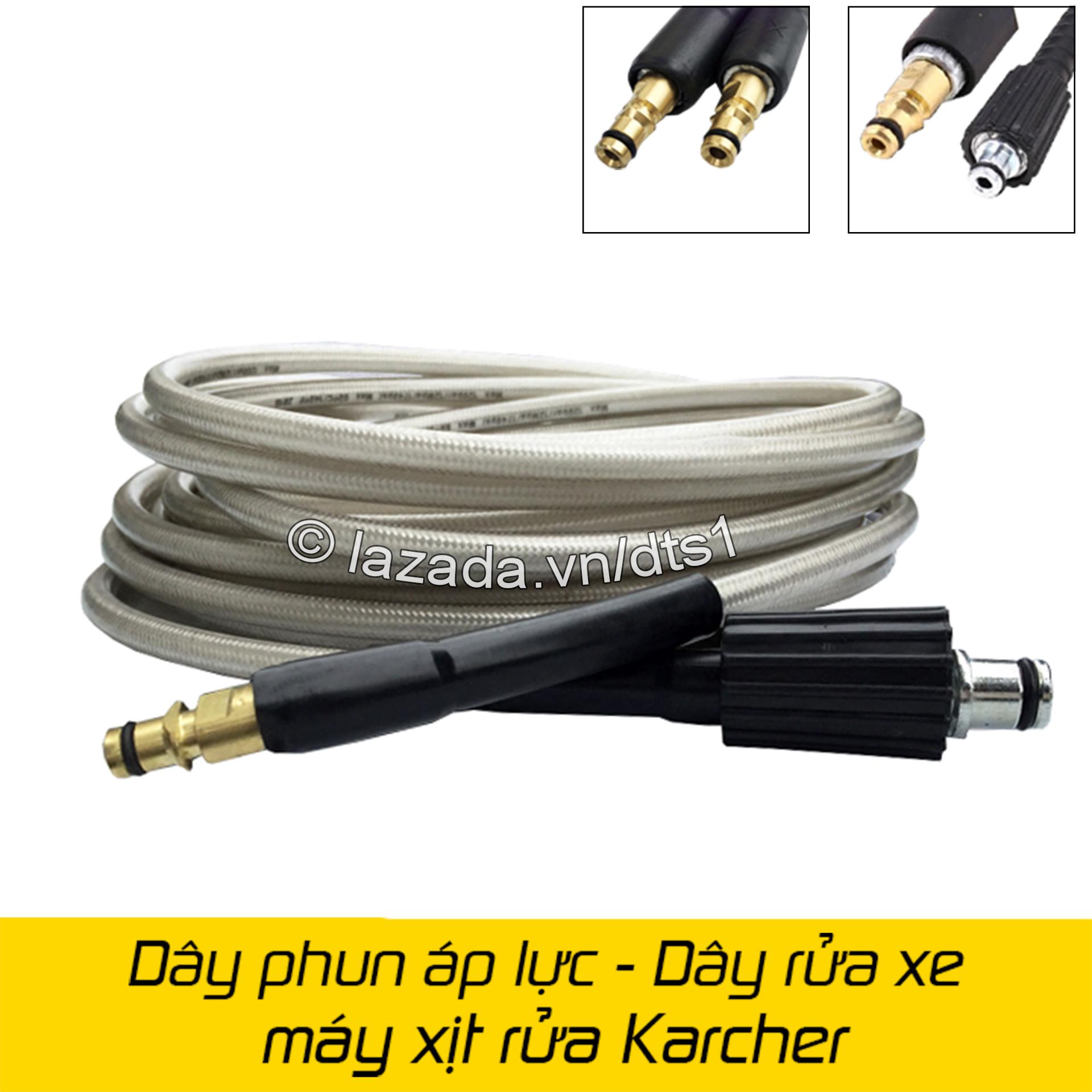 Dây phun áp lực cho máy rửa xe Karcher - Ống dây áp lực thay thế cho máy Karcher (Dài 10m)