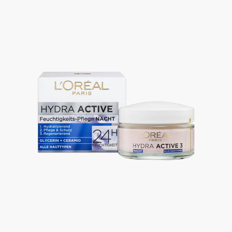 L'ORÉAL PARIS Kem dưỡng da ban đêm Hydra Active 3, 50 ml