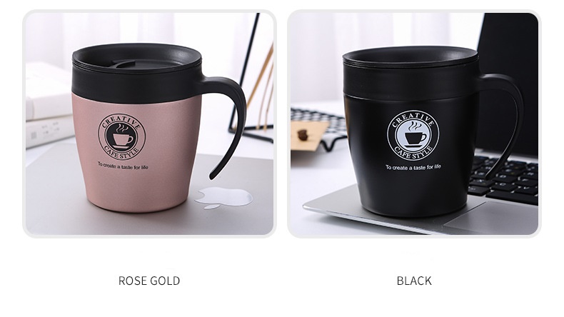 Cốc pha cà phê - Cốc pha cafe inox 304 Creative 330ml - Ly giữ nhiệt cà phê - Ly tự pha ca fphee dành cho văn phòng [RẺ VÔ ĐỊCH]