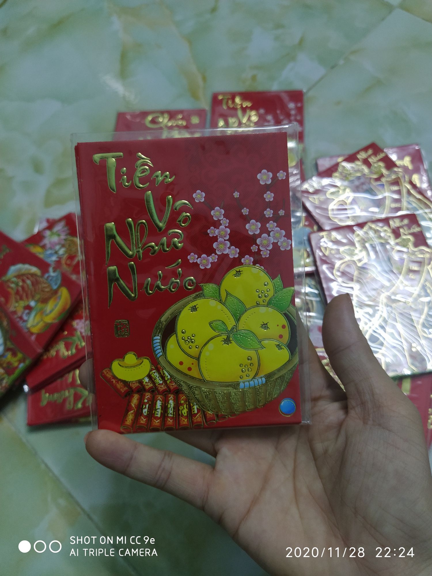 [HCM]COMBO 30 BAO LÌ XÌ NHỎ GIẤY TỐT (6 CÁI/XẤP)